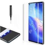 REDDWARF Curved UV Tempered Glass Screen Protector for OPPO Reno5 Pro 5G-Bubble-Free Installation, Anti-Fingerprint, Scratch-Resistant, High-Definition Clarity, Premium-Quality