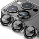 REDDWARF Alloy Ring Camera Lens Protector for iPhone 13 Pro/iPhone 13 Pro Max - Scratch-Resistant (Pack of 1,Black)
