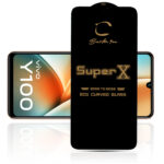 REDDWARF Super Smooth Curved Edge Tempered Glass for Vivo Y100 5G (Pack of 1, Transparent)