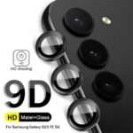 REDDWARF Metal Ring Camera Lens Protector for SAMSUNG Galaxy S23 FE - Scratch-Resistant (Pack of 1,Black)