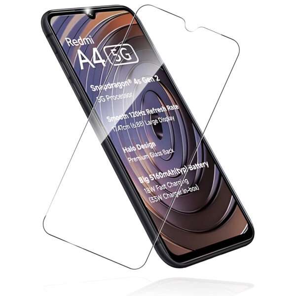 REDDWARF 11D Tempered Glass Screen Protector for Redmi A4 5G (Pack of 2)– Ultra Clear, Scratch-Resistant