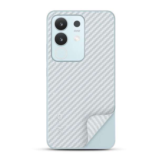 REDDWARF Transparent Carbon Fiber Back Skin for vivo T4x 5G (Scratch Resistance,Gives Grip to Your Phone and Looks Premium)
